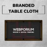 branded table cloth